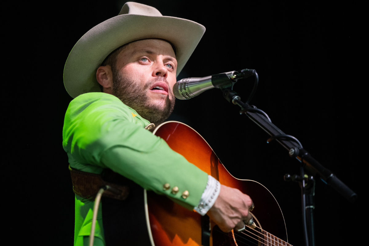 Singer Charley Crockett performs onstage during Day 1 of the 2022 Stagecoach Festival on April 29, 2022 in Indio, California.