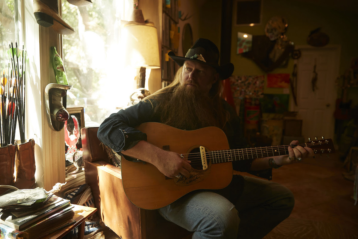 Gethen Jenkins poses with guitar