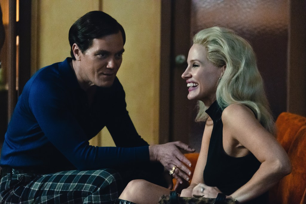 Michael Shannon and Jessica Chastain in "George and Tammy"