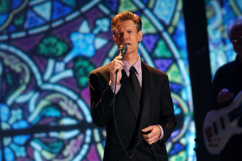 Randy Travis performs "Three Wooden Crosses" during GMA's 35th Annual Music Awards - Show at Nashville Municipal Auditorium in Nashville, TN, United States. 