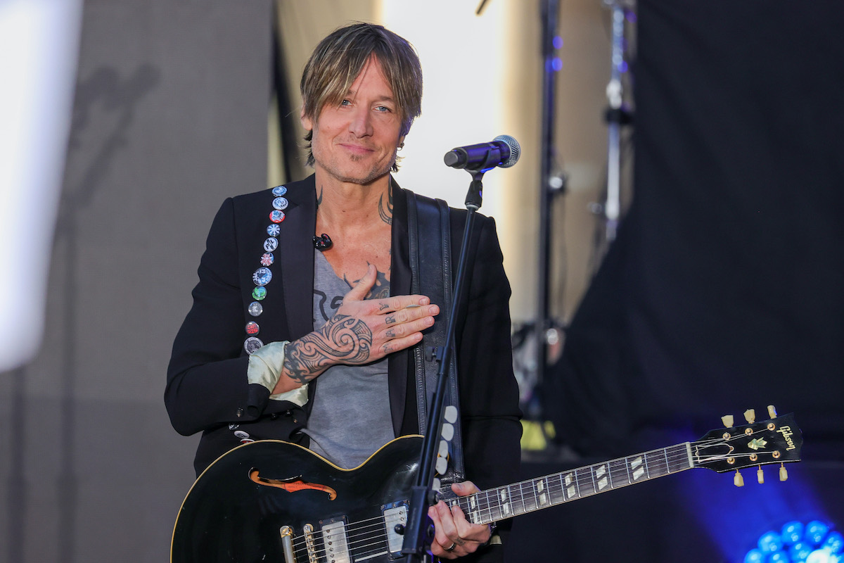 NEW YORK, NEW YORK - SEPTEMBER 03: Keith Urban Performs On "Today" at Rockefeller Plaza on September 03, 2021 in New York City.