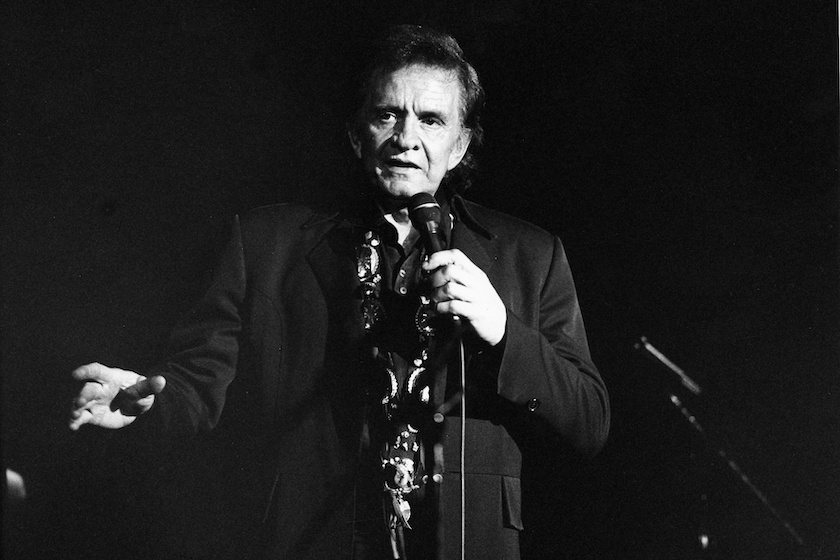 (GERMANY OUT) *26.02.1932-12.09.2003+Musiker, Countrysänger; USAbei einem Auftritt- 1994