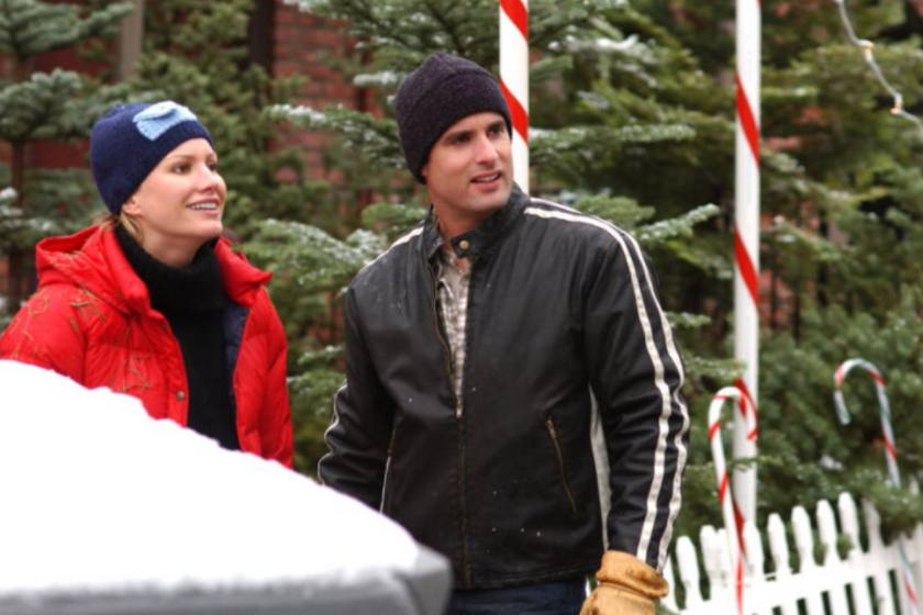 John Newton and Alice Evans in 'The Christmas Card' on Hallmark
