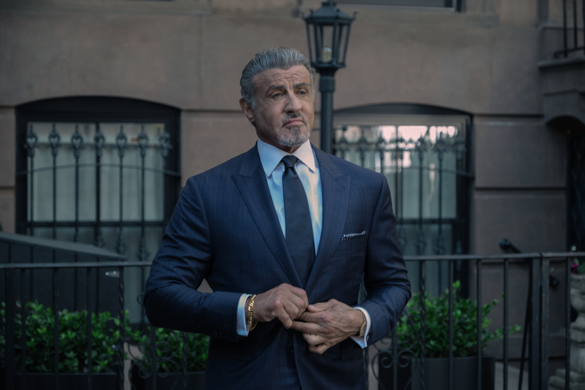 Sylvester Stallone as Dwight "The General" Manfredi of the Paramount+ original series TULSA KING