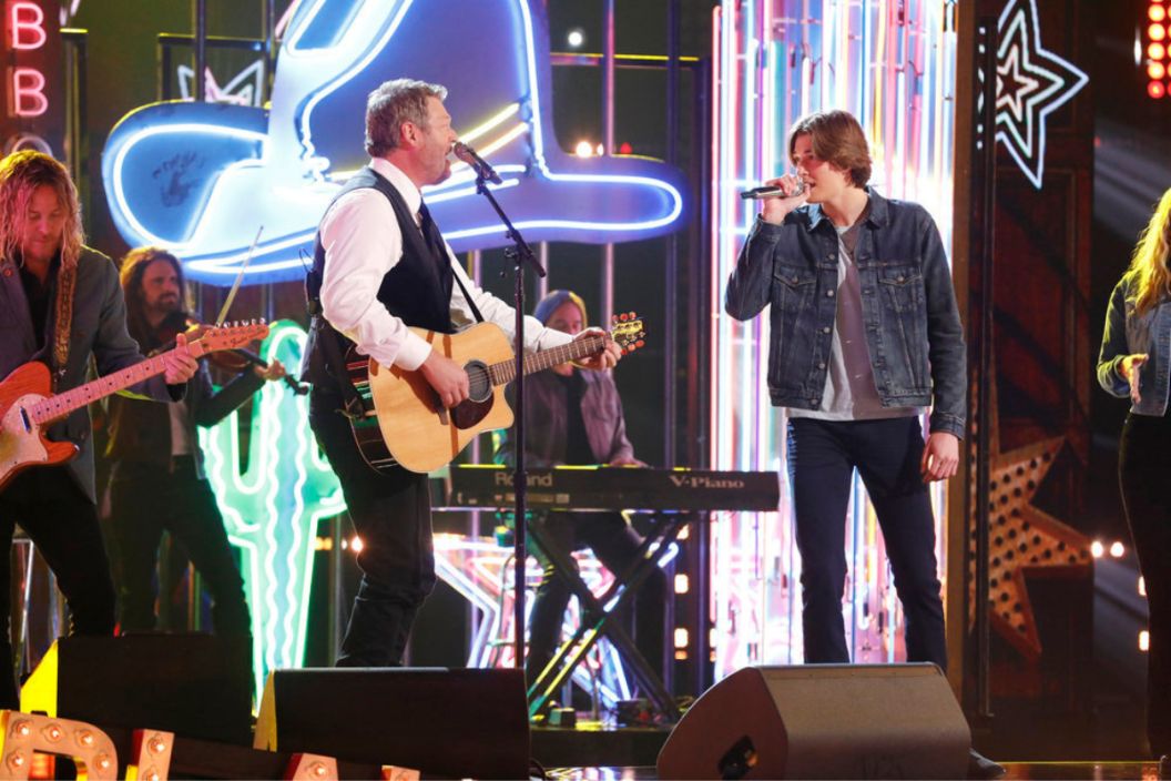 THE VOICE -- “Live Finale Part 2” Episode 2220B -- Pictured: (l-r) Blake Shelton, Brayden Lape
