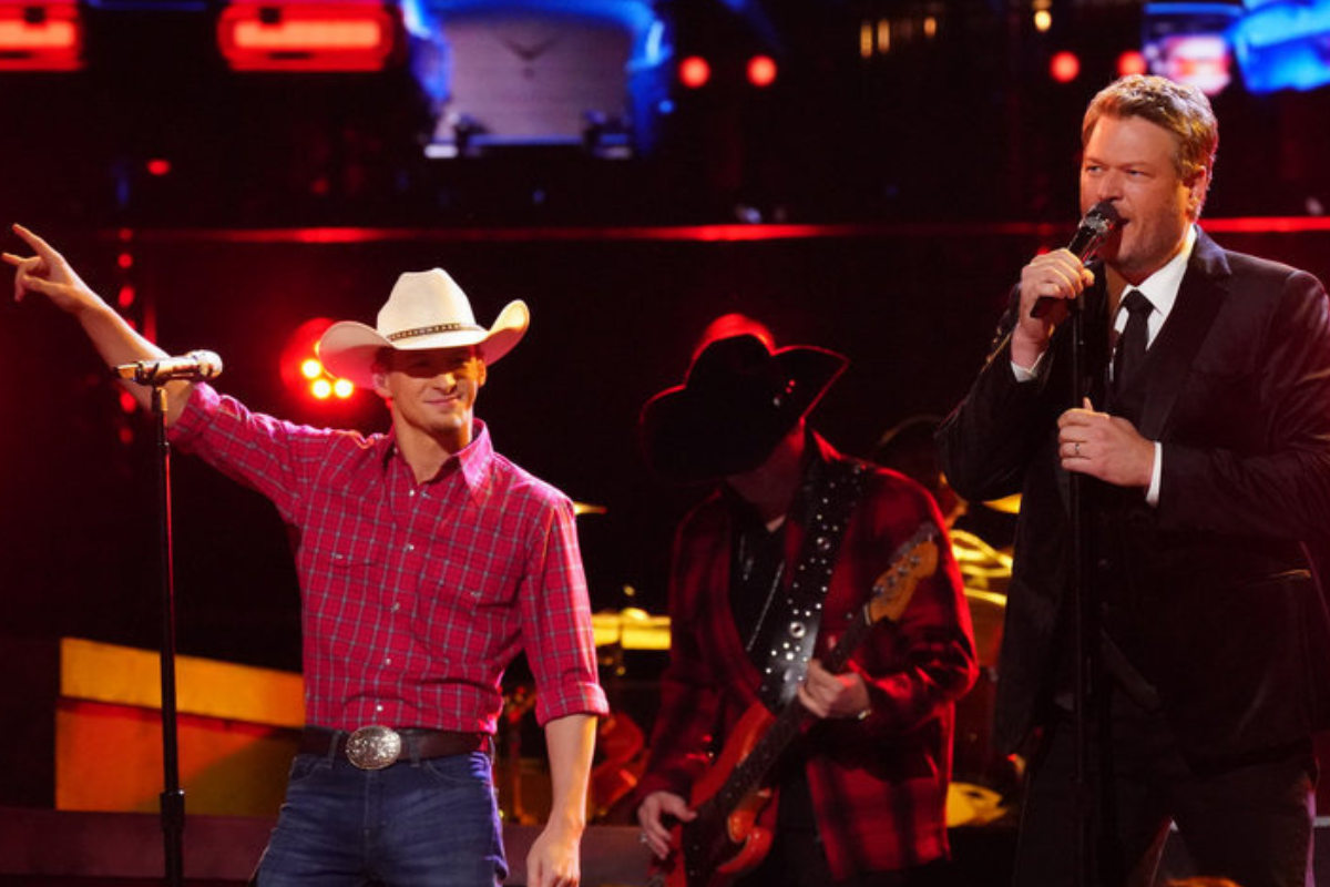 Bryce Leatherwood and Blake Shelton perform "Hillbilly Bone" on The Voice