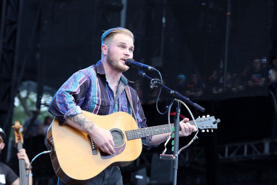 Zach Bryan performs onstage