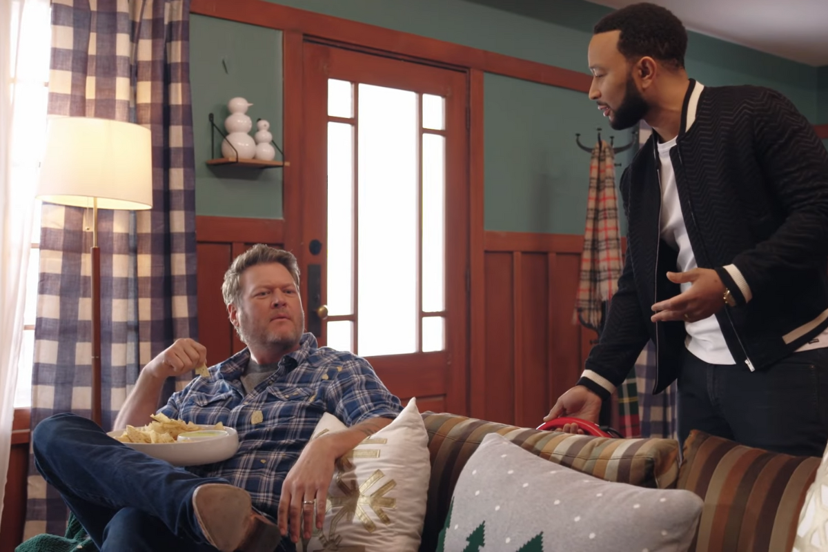 John Legend and Blake Shelton