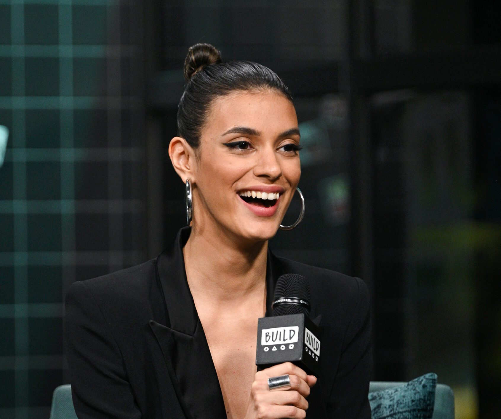 NEW YORK, NEW YORK - FEBRUARY 26: Laysla De Oliveira visits the Build Series to discuss "Locke & Key" at Build Studio on February 26, 2020 in New York City. 