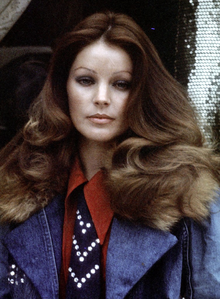 BEVERLY HILLS, CA - MARCH 19:   Priscilla Presley on March 19, 1974 poses for an exclusive photo session at her clothing shop Bis & Beau Boutique in Beverly Hills, California. 