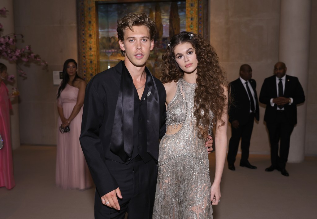 Austin Butler and Kaia Gerber attend The 2022 Met Gala Celebrating "In America: An Anthology of Fashion" at The Metropolitan Museum of Art on May 02, 2022 in New York City.