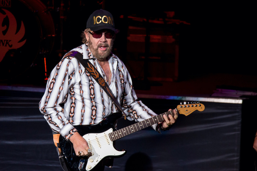 CLARKSTON, MI - AUGUST 20: Hank Williams Jr. performs at DTE Energy Music Theater on August 20, 2016 in Clarkston, Michigan.