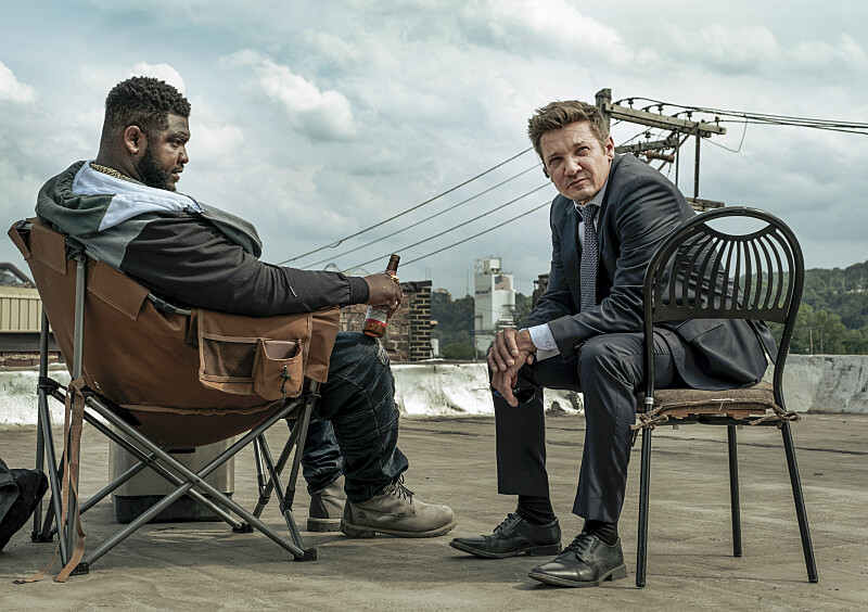 (L-R): Tobi Bamtefa as Deverin 