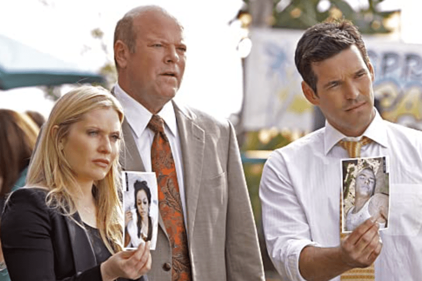 Eddie Cibrian, Rex Linn, Emily Procter, Alan Ritchson, and Teresa Castillo in CSI: Miami (2002)