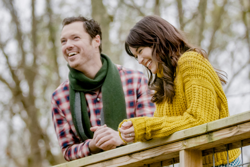 Daniel Stine, Rachel Hendrix in Hallmark movie 'MIdway to Love'