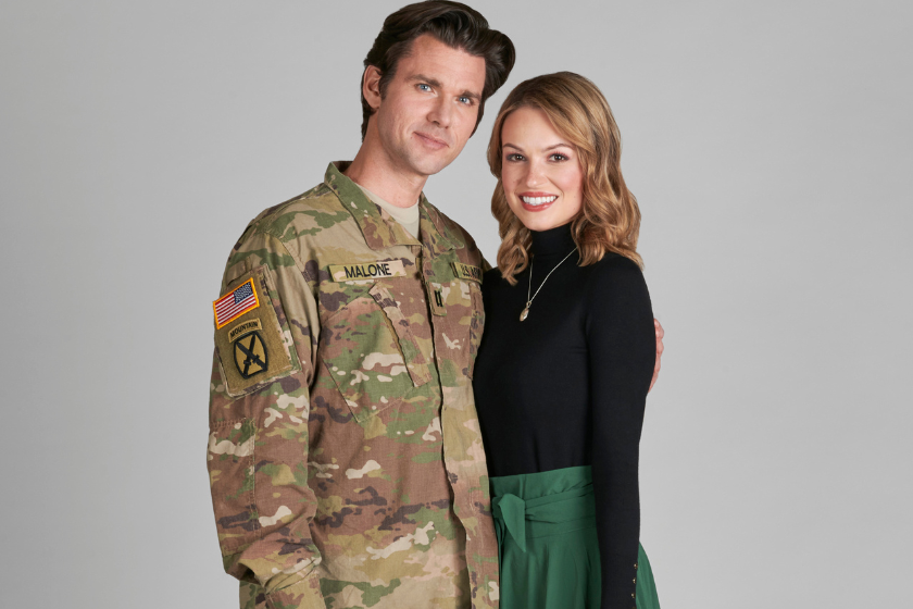 Kevin McGarry, Kayla Wallace in Hallmark movie 'My Grown Up Christmas List'