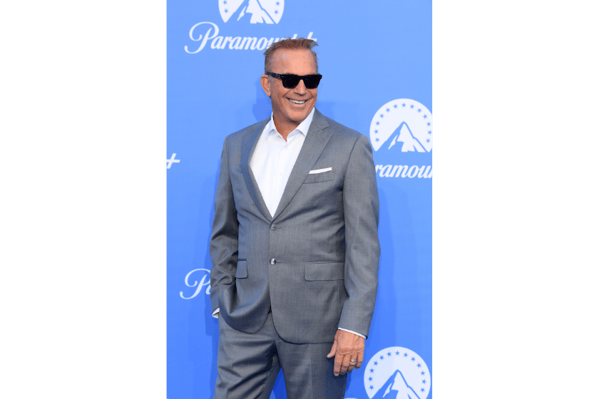 Kevin Costner at the 2022 Paramount+ UK launch red carpet