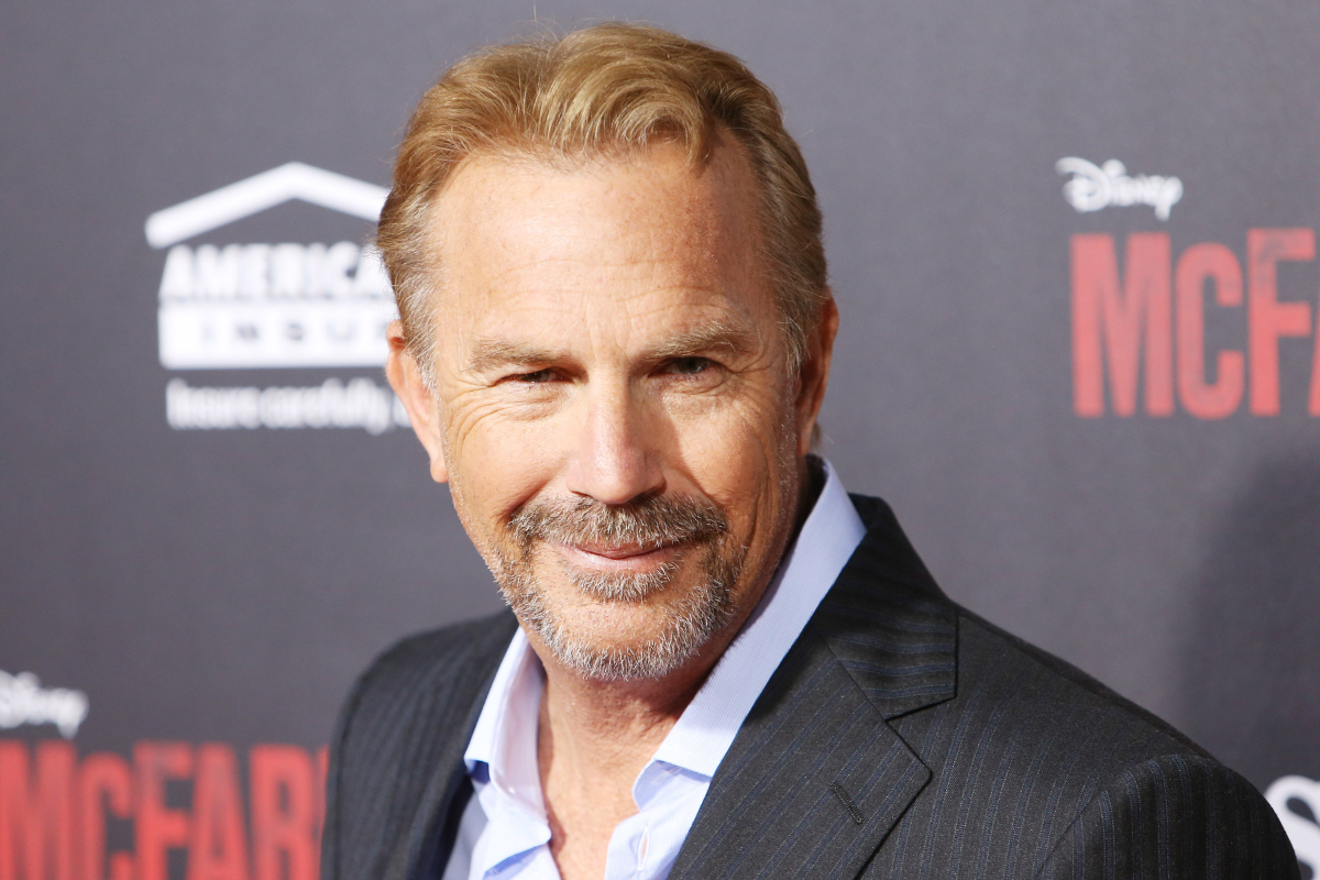 HOLLYWOOD, CA - FEBRUARY 09: Kevin Costner arrives at the world premiere of "McFarland, USA" held at the El Capitan Theatre on February 9, 2015 in Hollywood, California.