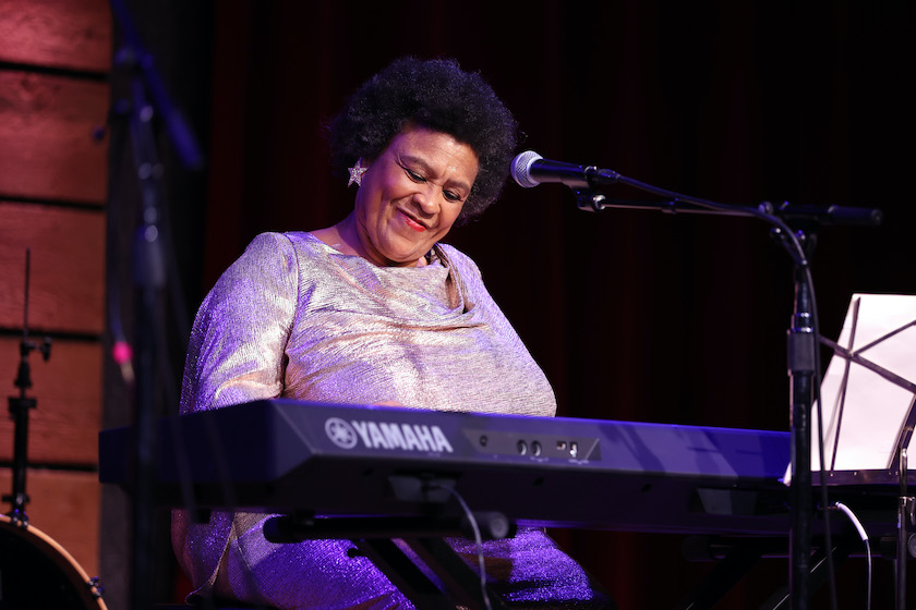 NASHVILLE, TENNESSEE - APRIL 18: Frankie Staton performs during the Black Opry Anniversary Party at City Winery Nashville on April 18, 2022 in Nashville, Tennessee. 