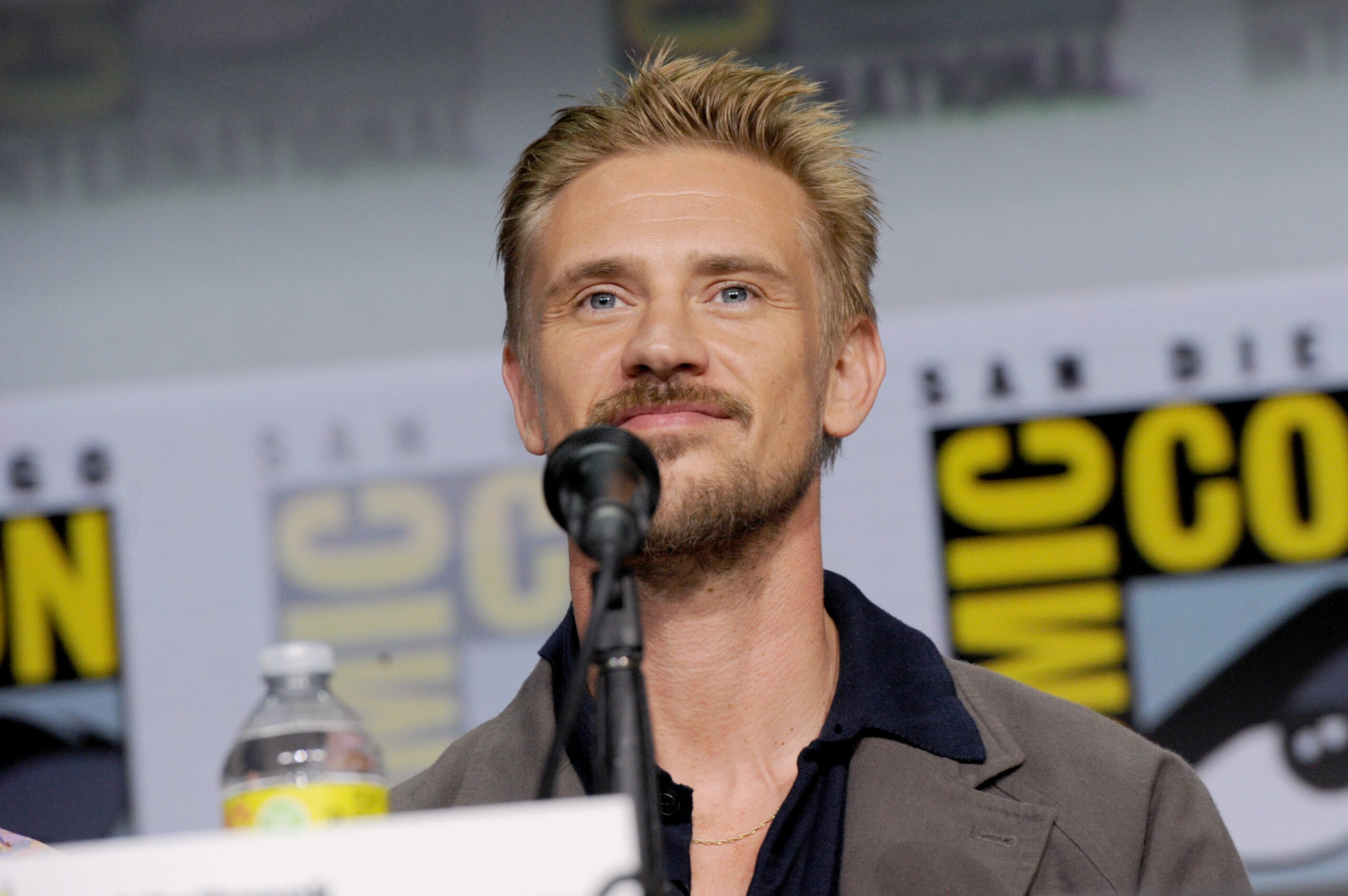SAN DIEGO, CALIFORNIA - JULY 23: Boyd Holbrook speaks onstage during "The Sandman" special video presentation and Q&A panel during 2022 Comic Con International: San Diego at San Diego Convention Center on July 23, 2022 in San Diego, California.