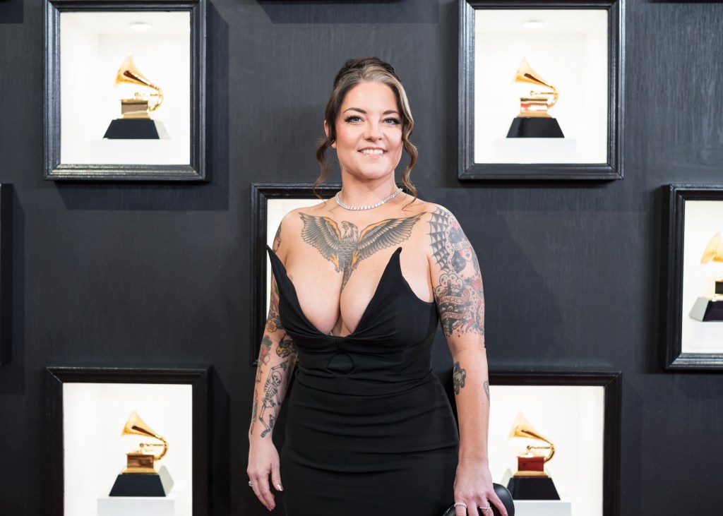LOS ANGELES, CALIFORNIA - FEBRUARY 05: Ashley McBryde attends the 65th GRAMMY Awards on February 05, 2023 in Los Angeles, California.