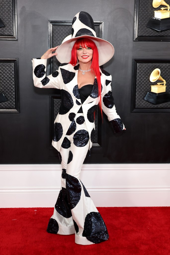LOS ANGELES, CALIFORNIA - FEBRUARY 05: (FOR EDITORIAL USE ONLY) Shania Twain attends the 65th GRAMMY Awards on February 05, 2023 in Los Angeles, California
