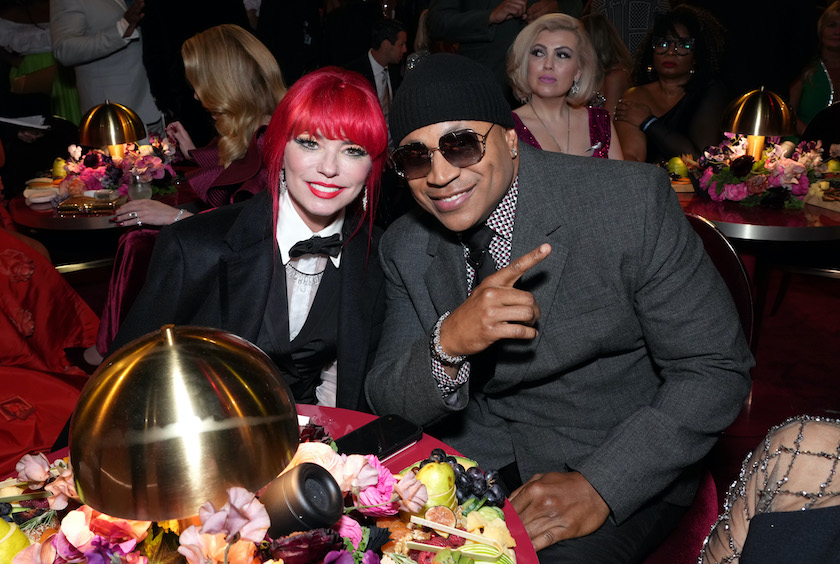 LOS ANGELES, CALIFORNIA - FEBRUARY 05: (L-R) Shania Twain and LL Cool J attend the 65th GRAMMY Awards at Crypto.com Arena on February 05, 2023 in Los Angeles, California. 