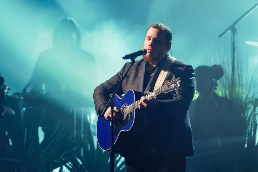 Luke Combs performs Onstage