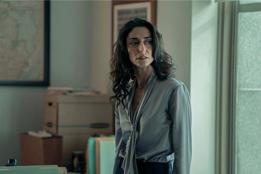 Necar Zadegan as Evelyn Foley. (Dennis P. Mong Jr./Paramount + &copy; 2022 Viacom International Inc. All Rights Reserved.)