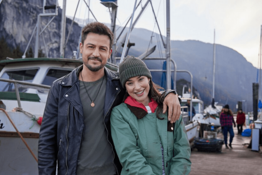 Tyler Hynes and Rhiannon Fish in the upcoming A Picture of Her (The Hallmark Channel)