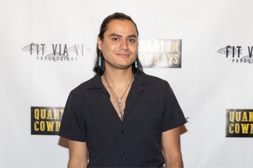 Kiowa Gordon attends the premiere of "Quantum Cowboys" during Fantastic Fest 2022 at AFS Cinema on September 24, 2022 in Austin, Texas