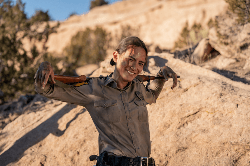 BTS, Jessica Matten as Sgt. Bernadette Manuelito - Dark Winds _ Season 1, Episode 6