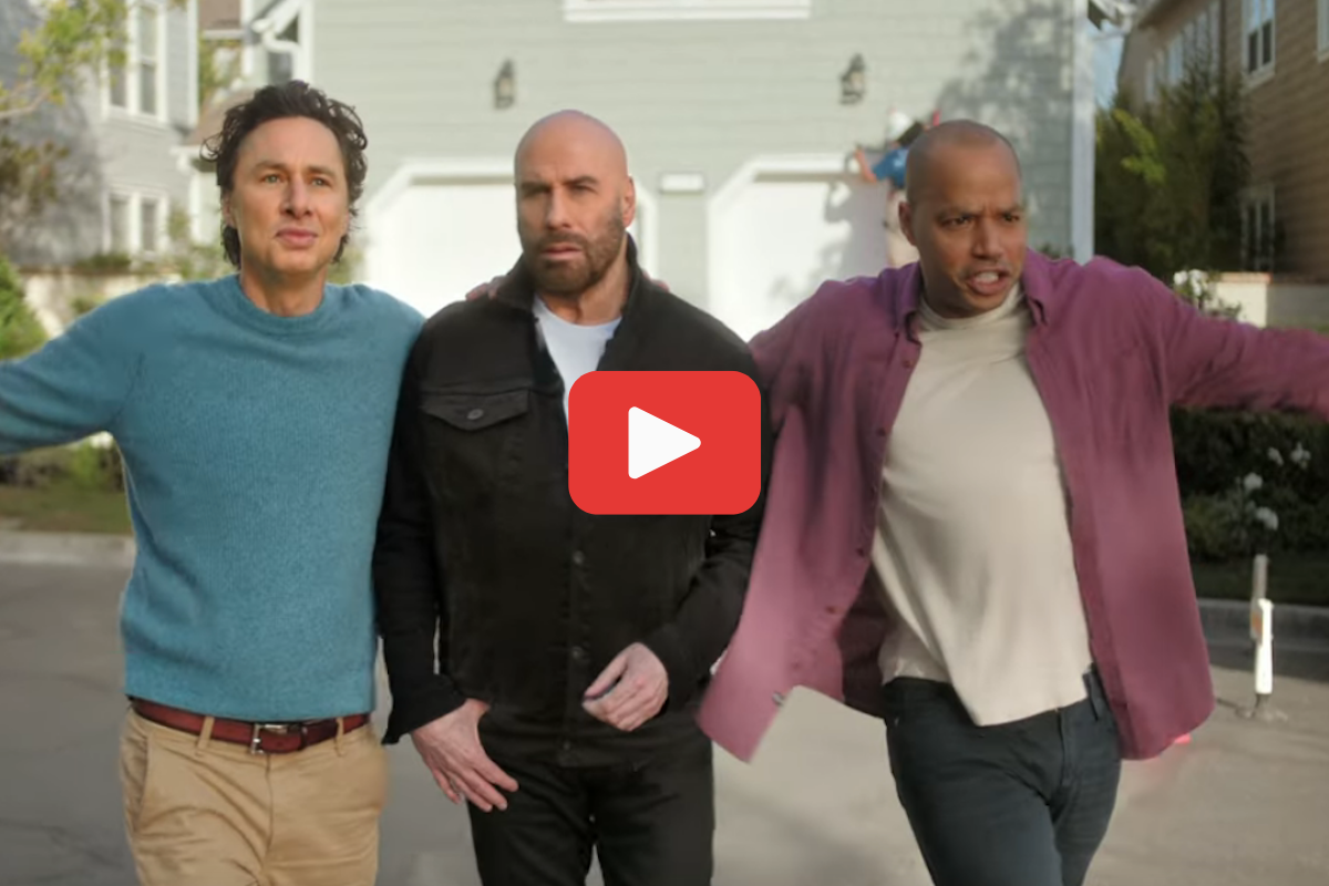 Screengrab from John Travolta's 2023 T-Mobile ad