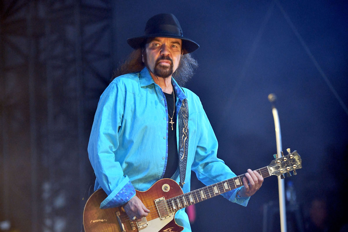 INDIO, CALIFORNIA - APRIL 27: Guitarist Gary Rossington, founding member of Lynyrd Skynyrd, performs onstage during Day 2 of the Stagecoach Music Festival on April 27, 2019 in Indio, California.