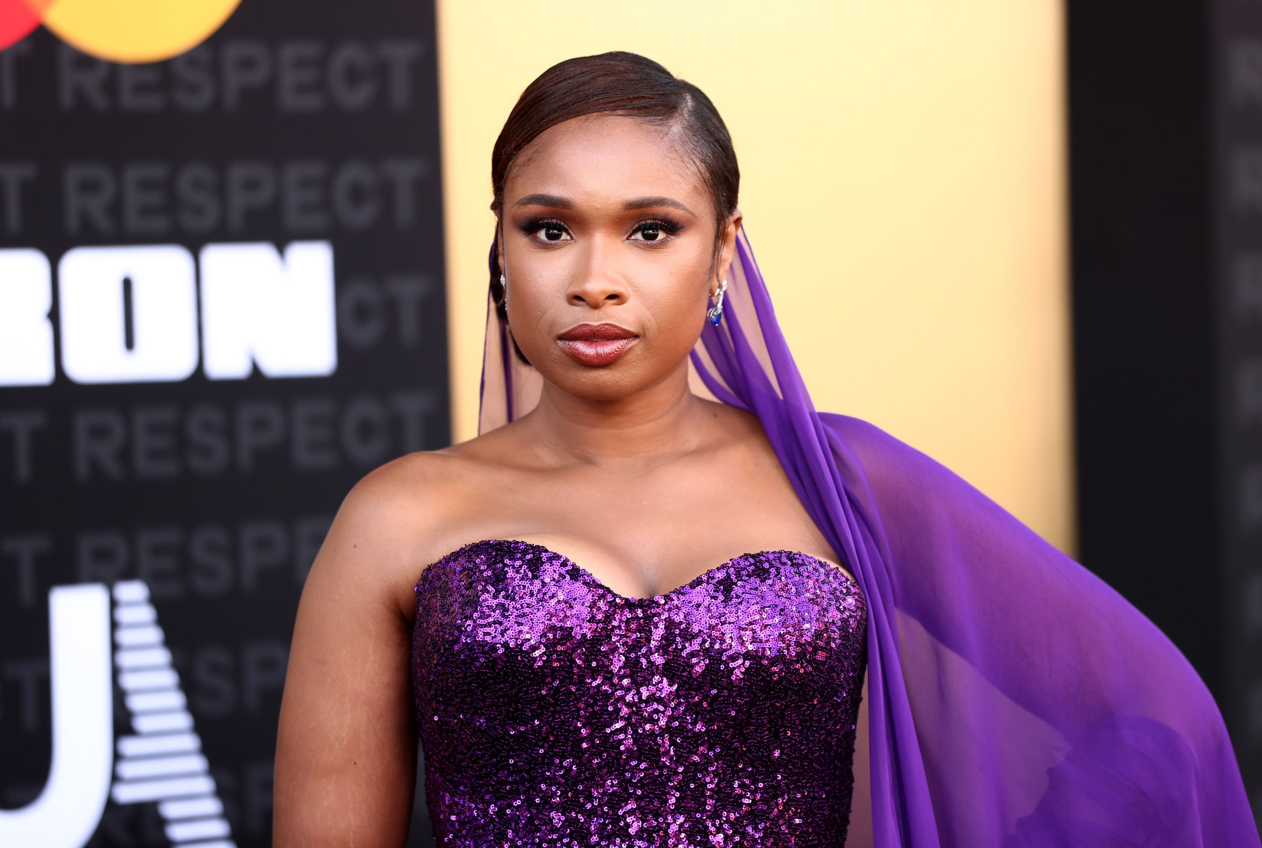 LOS ANGELES, CALIFORNIA - AUGUST 08: Jennifer Hudson attends the premiere of MGM's "Respect" at Regency Village Theatre on August 08, 2021 in Los Angeles, California.