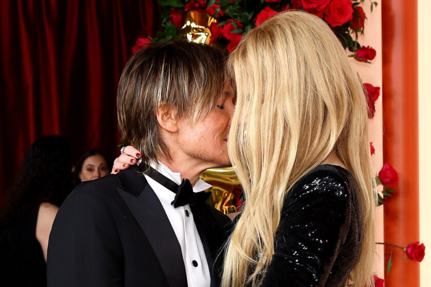 HOLLYWOOD, CALIFORNIA - MARCH 12: (L-R) Keith Urban and Nicole Kidman attend the 95th Annual Academy Awards on March 12, 2023 in Hollywood, California.