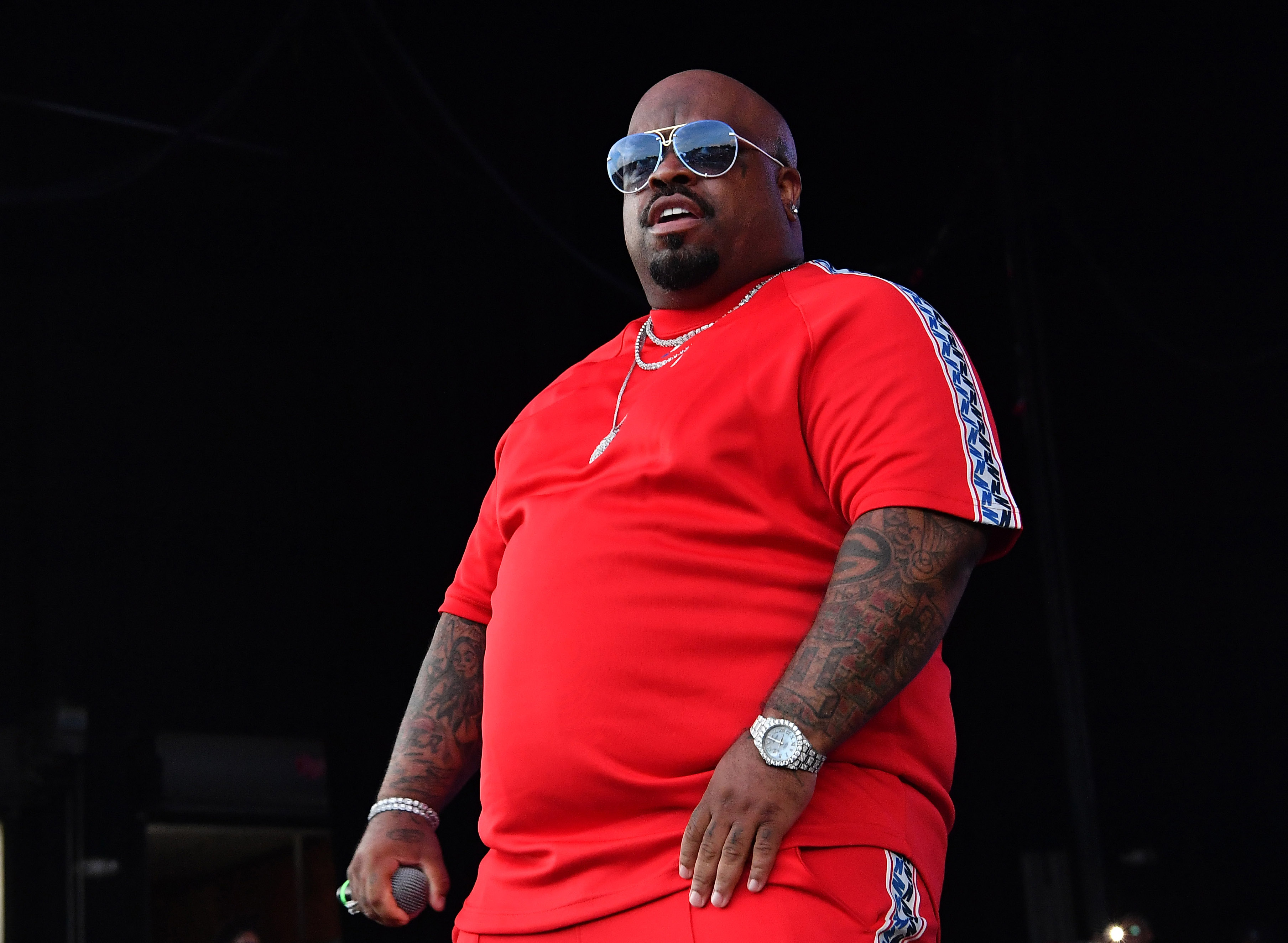 ATLANTA, GA - MAY 19: CeeLo Green performs in concert during 2018 Funk Fest Tour at Wolf Creek Amphitheater on May 19, 2018 in Atlanta, Georgia. 