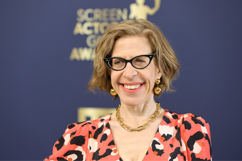Jackie Hoffman attends the 28th Annual Screen Actors Guild Awards at Barker Hangar on February 27, 2022 in Santa Monica, California