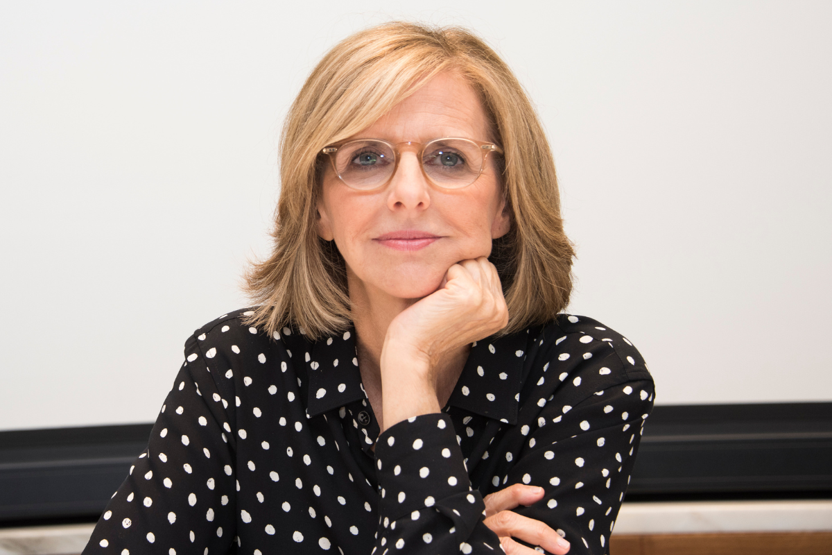 BEVERLY HILLS, CA - AUGUST 25: Nancy Meyers at the "Home Again" Press Conference at the Four Seasons Hotel on August 23, 2017 in Beverly Hills, California.