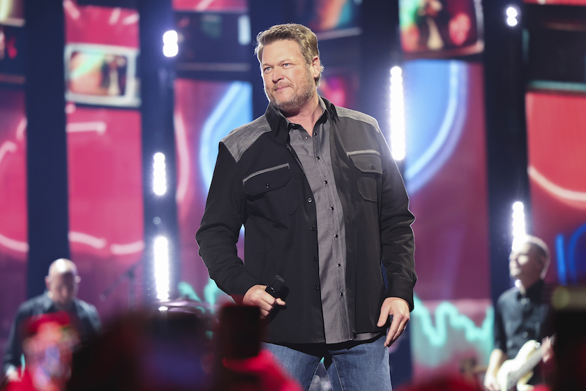 Blake Shelton performs onstage at the 2023 CMT Music Awards held at Moody Center on April 2, 2023 in Austin, Texas. 