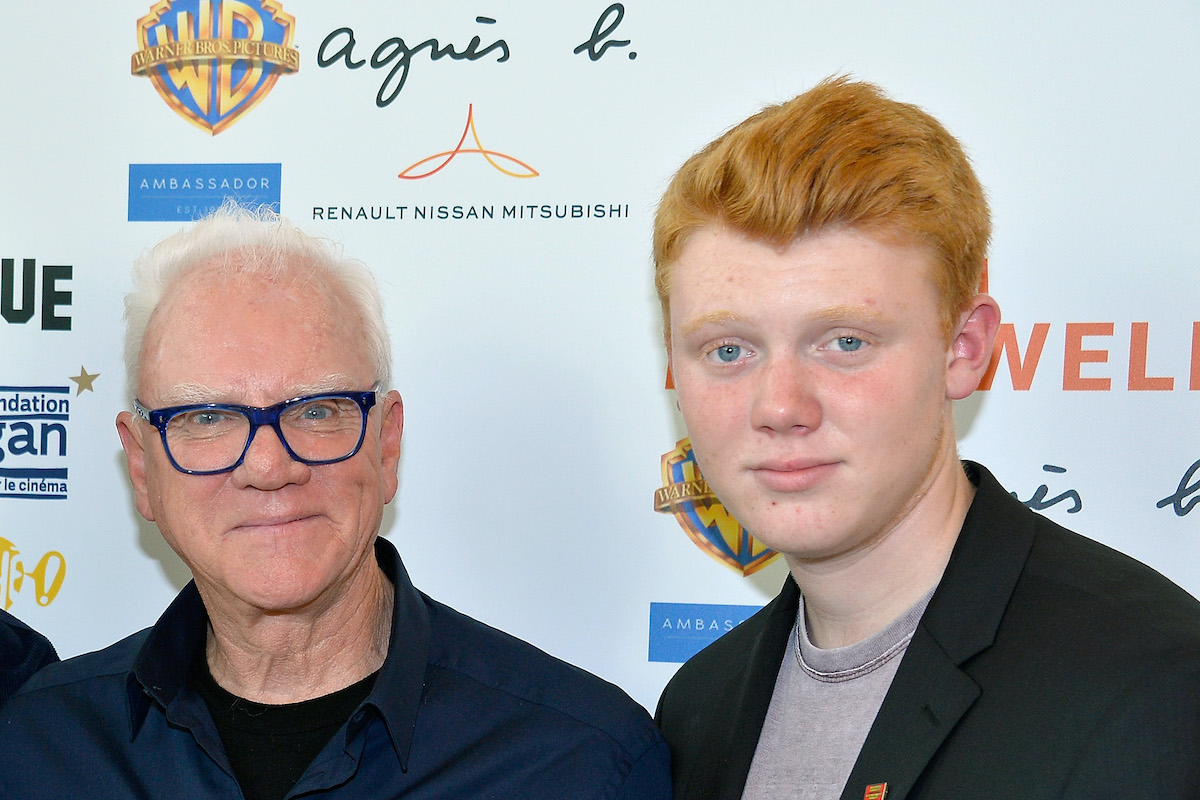 PARIS, FRANCE - JUNE 20: Malcolm McDowell (R) and his son Beckett McDowell attend the "Malcolm McDowell Retrospective" at La Cinematheque Francaise on June 20, 2018 in Paris, France.