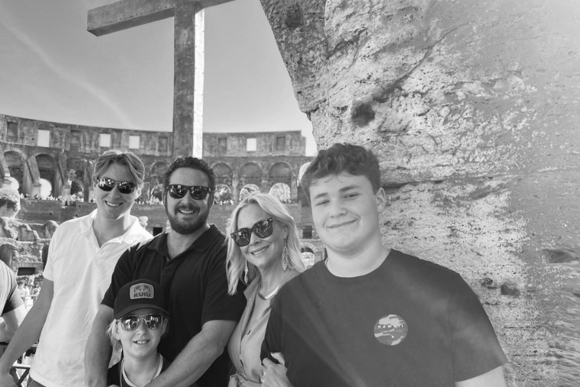 Cole Hauser family Italy 