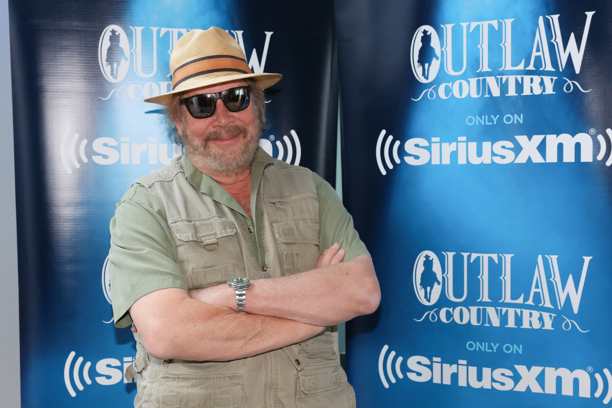 Singer-songwriter Hank Williams Jr. visits SiriusXM's Outlaw Country at SiriusXM Nashville Studios at Bridgestone Arena on June 06, 2022 in Nashville, Tennessee.