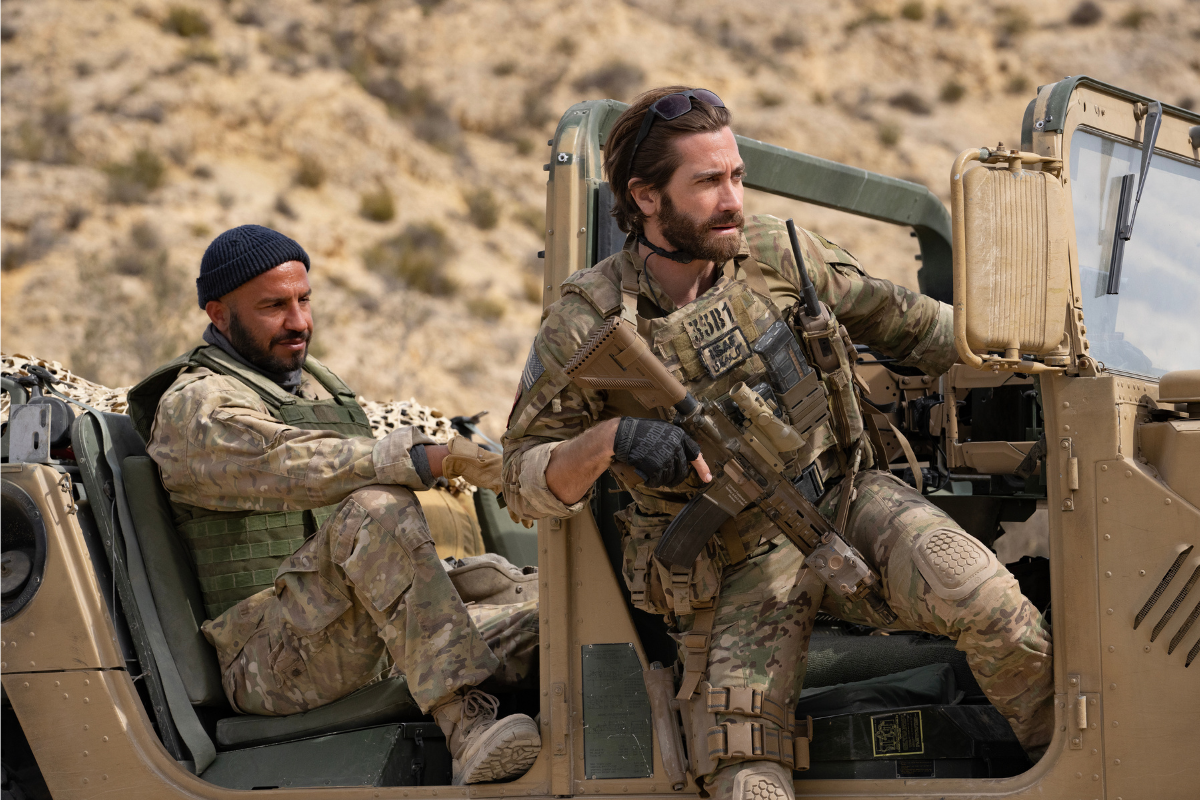 Dar Salim as Ahmed and Jake Gyllenhaal as Sgt. John Kinley in 'Guy Ritchie's The Covenant.' (Christopher Raphael/MGM)
