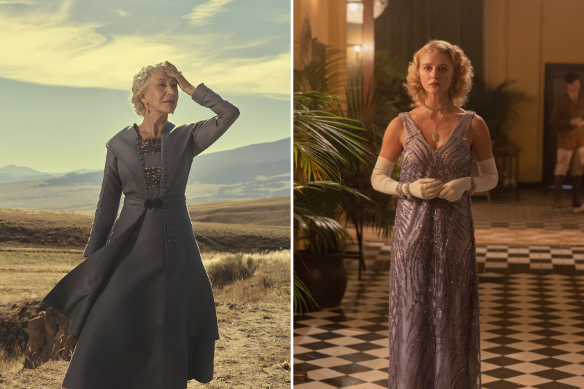 Helen Mirren as Cara Dutton in 1923 / Julia Schlaepfer as Alexandra of the Paramount+ series 1923