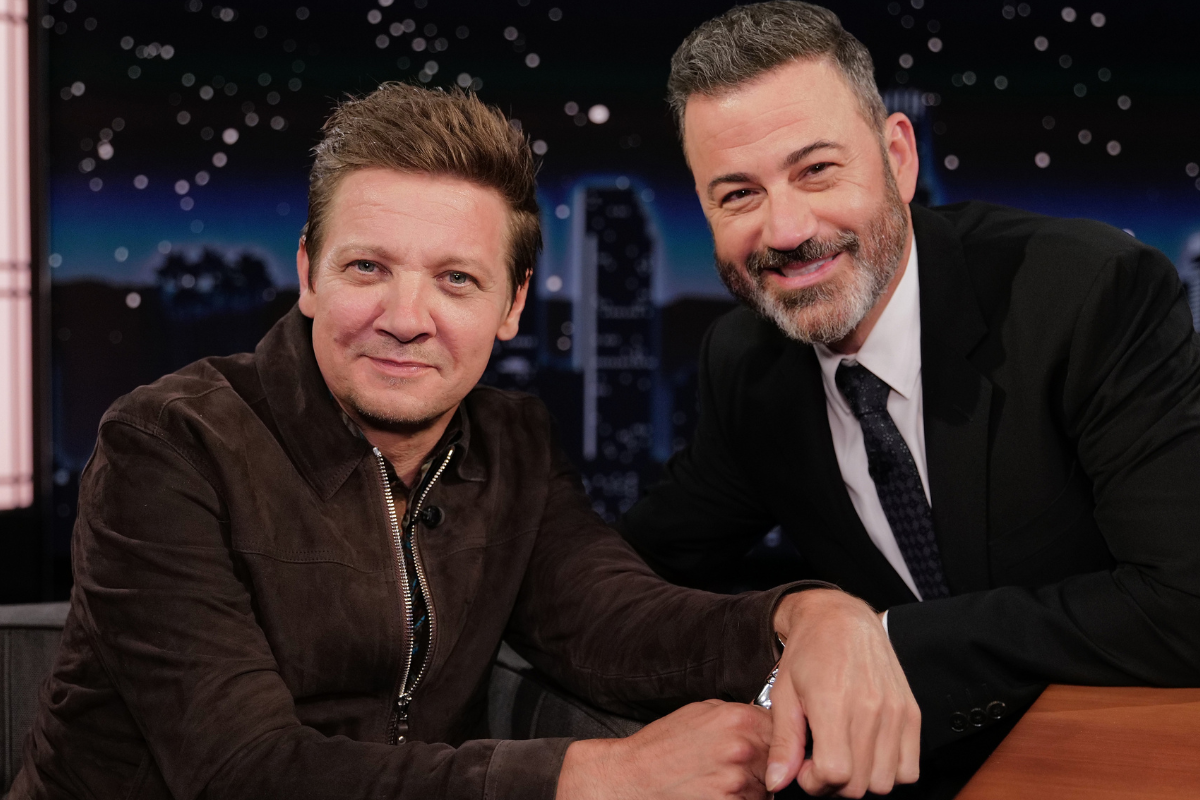 Jeremy Renner on "Jimmy Kimmel Live"