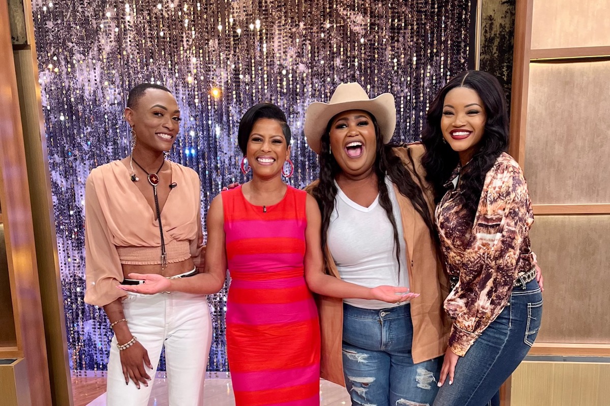 L to R: Trea Swindle, Tamron Hall, Danica Hart, Devynn Hart