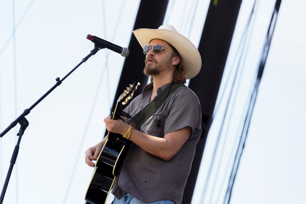INDIO, CALIFORNIA - APRIL 30: Luke Grimes performs onstage during day 3 of the 2023 Stagecoach Festival on April 30, 2023 in Indio, California.