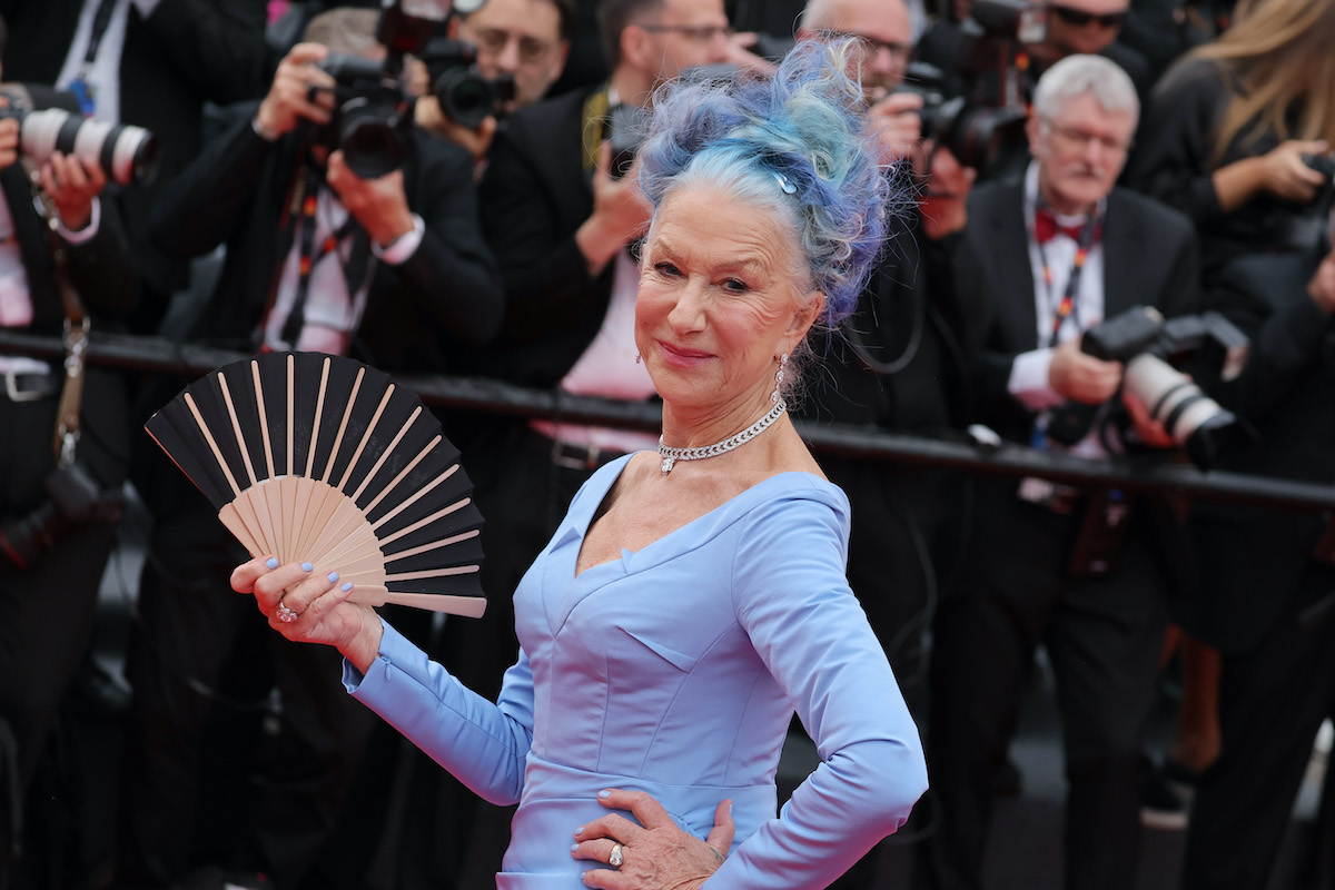 CANNES, FRANCE - MAY 16: Helen Mirren attends the "Jeanne du Barry" Screening & opening ceremony red carpet at the 76th annual Cannes film festival at Palais des Festivals on May 16, 2023 in Cannes, France.