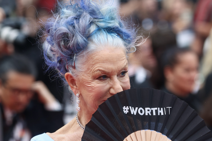CANNES, FRANCE - MAY 16: Dame Helen Mirren attends the "Jeanne du Barry" Screening & opening ceremony red carpet at the 76th annual Cannes film festival at Palais des Festivals on May 16, 2023 in Cannes, France. 